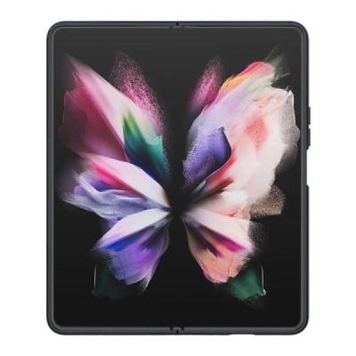 Samsung Galaxy Z Fold4 5G (F936B) „Nillkin“ CamShield Silky juodas dėklas, nugarėlė su kameros apsauga | Priedai.lt