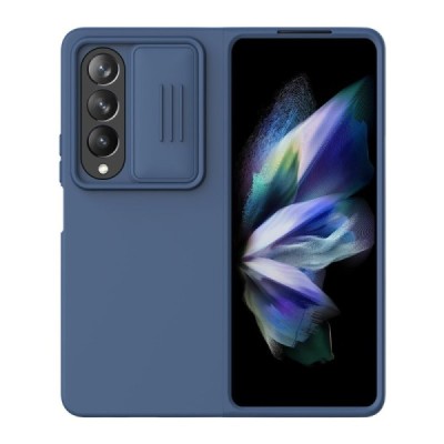 Samsung Galaxy Z Fold4 5G (F936B) „Nillkin“ CamShield Silky mėlynas dėklas, nugarėlė su kameros apsauga | Priedai.lt