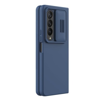 Samsung Galaxy Z Fold4 5G (F936B) „Nillkin“ CamShield Silky mėlynas dėklas, nugarėlė su kameros apsauga | Priedai.lt