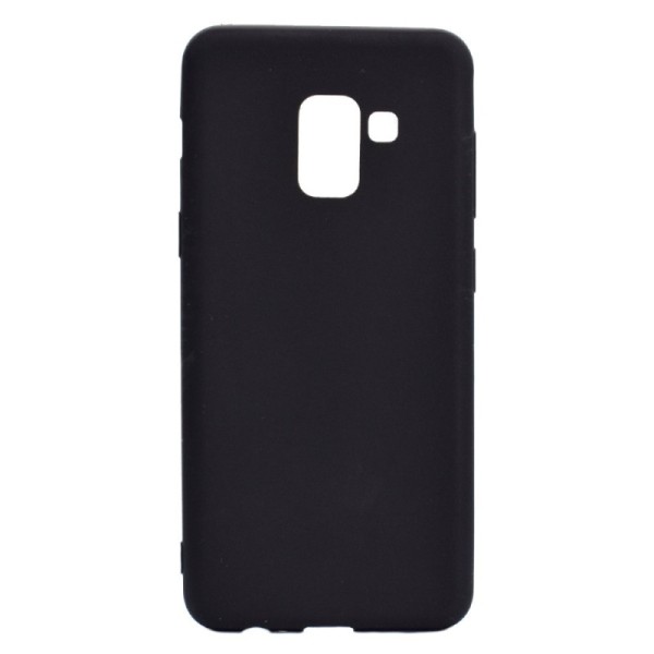 Kieto silikono (TPU) dėklas - juodas (Galaxy A8 2018)