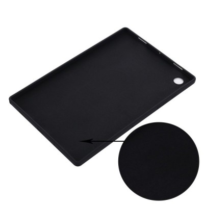 Samsung Galaxy Tab A8 10.5 2021 (X200, X205) Shell kieto silikono TPU juodas dėklas - nugarėlė | Priedai.lt