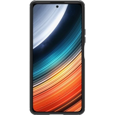 Nillkin Frosted Shield Xiaomi Poco F4 5G juodas plastikinis dėklas | Priedai.lt