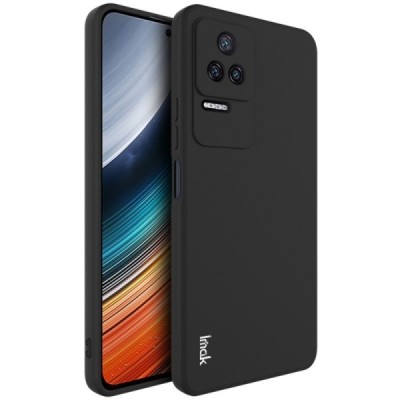 Xiaomi Poco F4 5G „Imak“ kieto silikono TPU juodas dėklas - nugarėlė | Priedai.lt