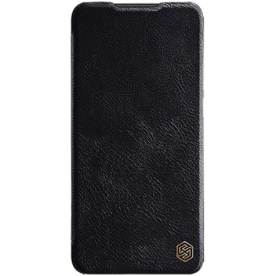 Prabangus „Nillkin“ Qin serijos juodas odinis atverčiamas Xiaomi Poco X4 GT (Redmi Note 11T Pro, Redmi Note 11T Pro+) dėklas | P