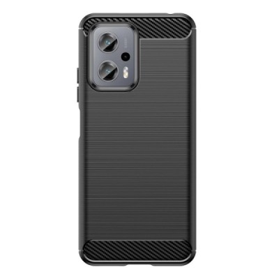 Xiaomi Poco X4 GT (Redmi Note 11T Pro, Redmi Note 11T Pro+) „Carbon“ kieto silikono TPU juodas dėklas - nugarėlė | Priedai.lt