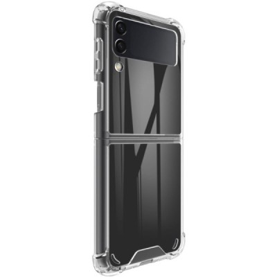 Samsung Galaxy Z Flip3 (F711) Imak sustiprintos apsaugos kieto silikono TPU skaidrus dėklas - nugarėlė | Priedai.lt