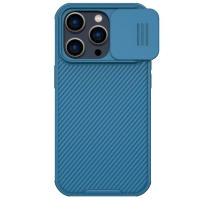 Apple iPhone 14 Pro Max „Nillkin“ CamShield Pro mėlynas dėklas, nugarėlė su kameros apsauga | Priedai.lt