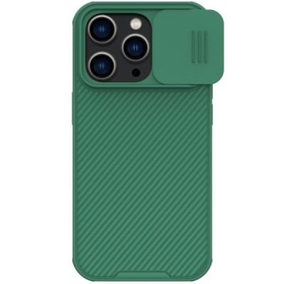 Apple iPhone 14 Pro Max „Nillkin“ CamShield Pro žalias dėklas, nugarėlė su kameros apsauga | Priedai.lt