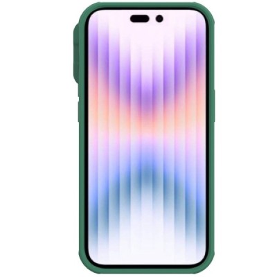Apple iPhone 14 Pro Max „Nillkin“ CamShield Pro žalias dėklas, nugarėlė su kameros apsauga | Priedai.lt