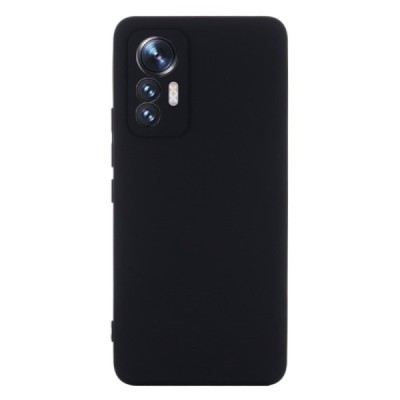 Xiaomi 12 Lite Shell kieto silikono (TPU) dėklas juodas - nugarėlė | Priedai.lt