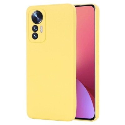 Xiaomi 12 Lite Shell kieto silikono (TPU) dėklas geltonas - nugarėlė | Priedai.lt