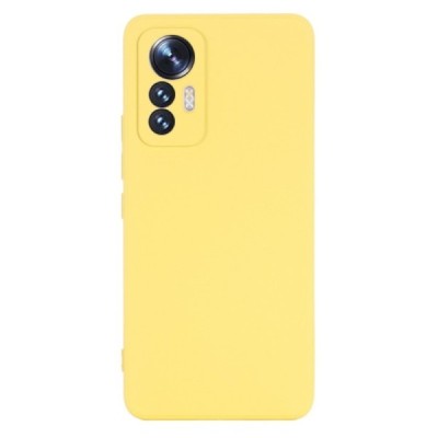 Xiaomi 12 Lite Shell kieto silikono (TPU) dėklas geltonas - nugarėlė | Priedai.lt