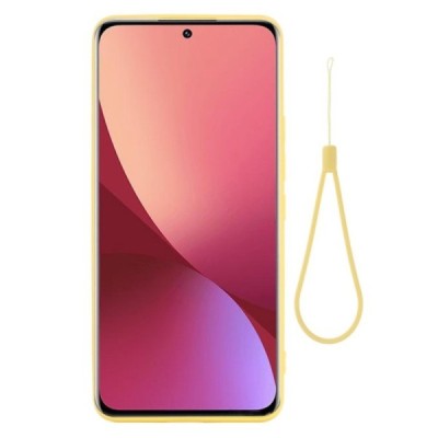 Xiaomi 12 Lite Shell kieto silikono (TPU) dėklas geltonas - nugarėlė | Priedai.lt