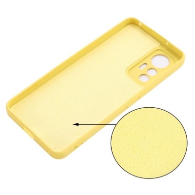 Xiaomi 12 Lite Shell kieto silikono (TPU) dėklas geltonas - nugarėlė | Priedai.lt