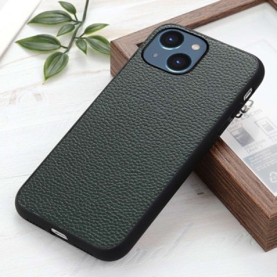 „Deluxe Leather“ Apple iPhone 14 žalias odinis dėklas | Priedai.lt