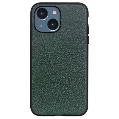 „Deluxe Leather“ Apple iPhone 14 Plus žalias odinis dėklas | Priedai.lt