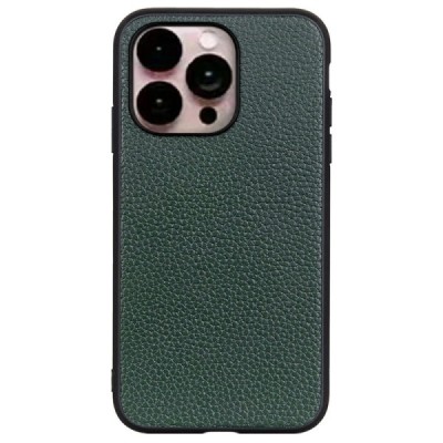 „Deluxe Leather“ Apple iPhone 14 Pro Max žalias odinis dėklas | Priedai.lt