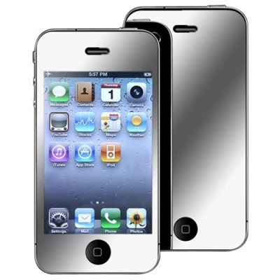 „ISME“ apsauginė Apple iPhone 4, 4S ekrano plėvelė - veidrodinė / Priedai.lt