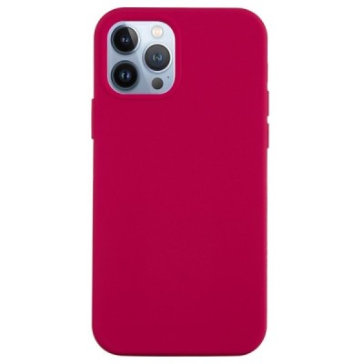 Apple iPhone 14 Pro Shell kieto silikono TPU tamsiai rožinis dėklas - nugarėlė | Priedai.lt
