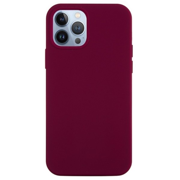 „Shell“ kieto silikono (TPU) dėklas - bordo (iPhone 14 Pro)