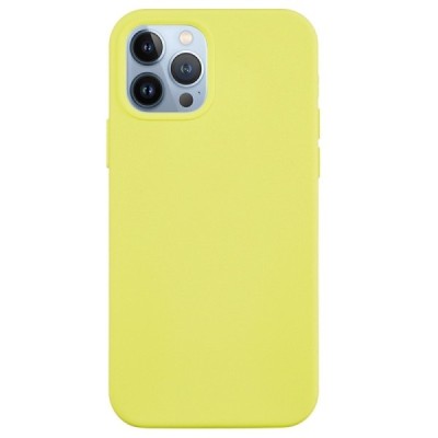 Apple iPhone 14 Pro Max Shell kieto silikono TPU geltonas dėklas - nugarėlė | Priedai.lt