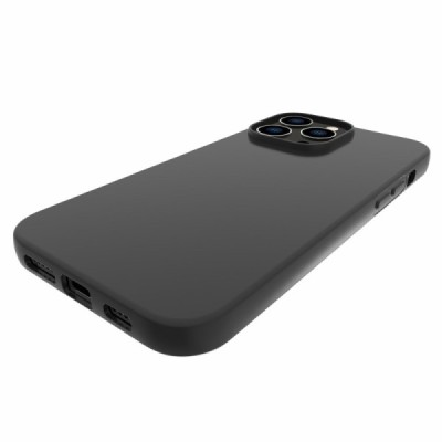 Apple iPhone 14 Pro Max kieto silikono TPU juodas dėklas - nugarėlė | Priedai.lt