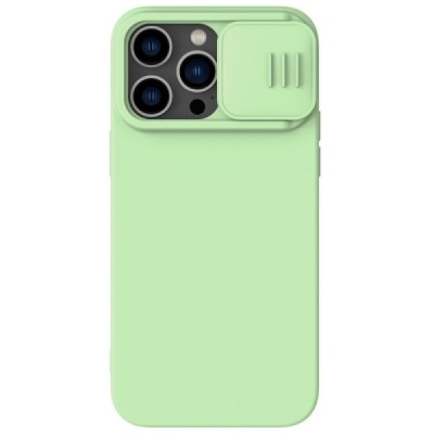 Apple iPhone 14 Pro „Nillkin“ CamShield MagSafe žalias dėklas, nugarėlė su kameros apsauga | Priedai.lt