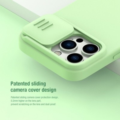 Apple iPhone 14 Pro Max „Nillkin“ CamShield MagSafe žalias dėklas, nugarėlė su kameros apsauga | Priedai.lt