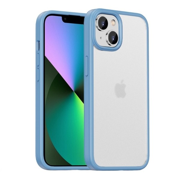 „IPAKY“ Rubberized dėklas - skaidrus, šviesiai mėlynas (iPhone 14)