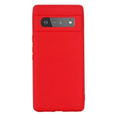 Google Pixel 6 Pro Shell kieto silikono (TPU) dėklas raudonas - nugarėlė | Priedai.lt