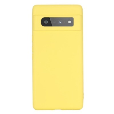 Google Pixel 6 Pro Shell kieto silikono (TPU) dėklas geltonas - nugarėlė | Priedai.lt