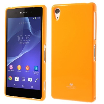 Mercury TPU kieto silikono geltonas Sony Xperia Z2 dėklas - nugarėlė / Priedai.lt