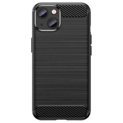 Apple iPhone 14 Plus „Carbon“ kieto silikono TPU juodas dėklas - nugarėlė | Priedai.lt