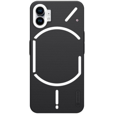 Nillkin Frosted Shield Nothing Phone 1 5G juodas plastikinis dėklas | Priedai.lt