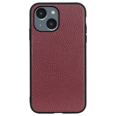 „Deluxe Leather“ Apple iPhone 14 Plus bordo odinis dėklas | Priedai.lt