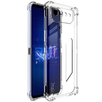 Asus Rog Phone 6 5G Imak sustiprintos apsaugos kieto silikono TPU skaidrus dėklas - nugarėlė | Priedai.lt