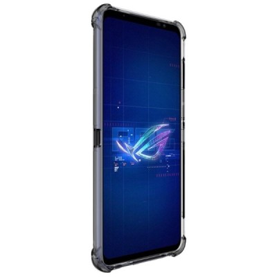 Asus Rog Phone 6 5G Imak sustiprintos apsaugos kieto silikono TPU pilkas dėklas - nugarėlė | Priedai.lt