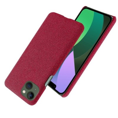 „Bi-Color“ Splicing Apple iPhone 14 Plus raudonas odinis dėklas | Priedai.lt
