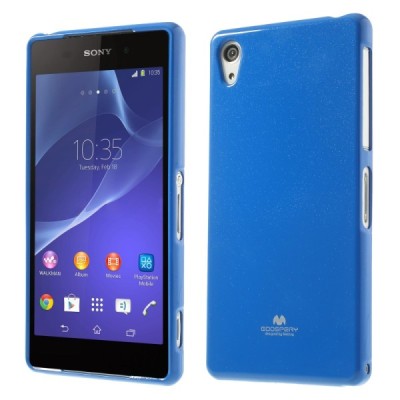 Mercury TPU kieto silikono tamsiai mėlynas Sony Xperia Z2 dėklas - nugarėlė / Priedai.lt