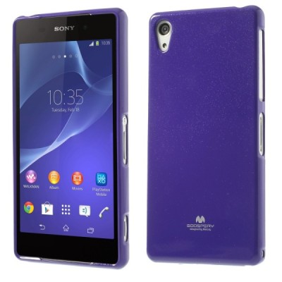 Mercury TPU kieto silikono violetinis Sony Xperia Z2 dėklas - nugarėlė / Priedai.lt