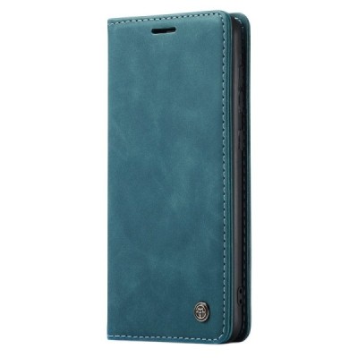 Samsung Galaxy A33 5G (SM-A336E) CaseMe Retro solidus atverčiamas žalias odinis dėklas - knygutė | Priedai.lt