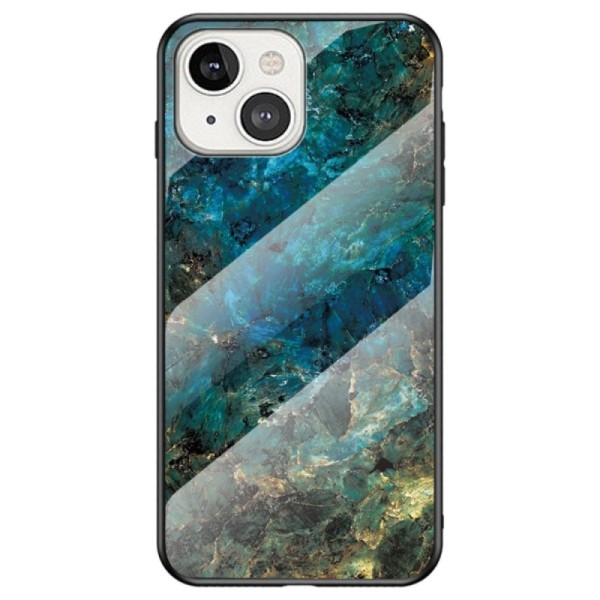 „Marble“ kieto silikono (TPU) dėklas - mėlynas (iPhone 14 Plus)