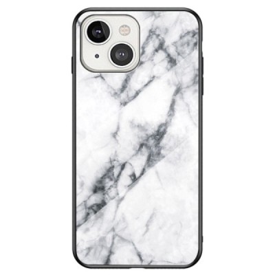 Apple iPhone 14 Plus „Marble“ kieto silikono TPU baltas dėklas - nugarėlė | Priedai.lt