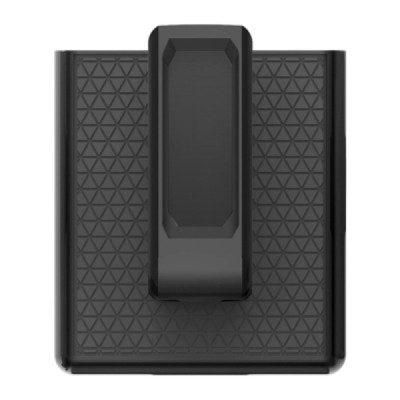 Samsung Galaxy Z Flip3 (F711) Rotary Belt Clip plastikinis juodas dėklas su laikikliu | Priedai.lt
