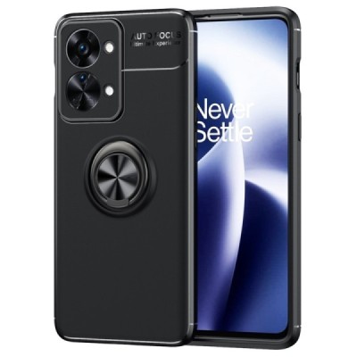 OnePlus Nord 2T 5G „FOCUS“ Kickstand kieto silikono TPU juodas dėklas - nugarėlė | Priedai.lt