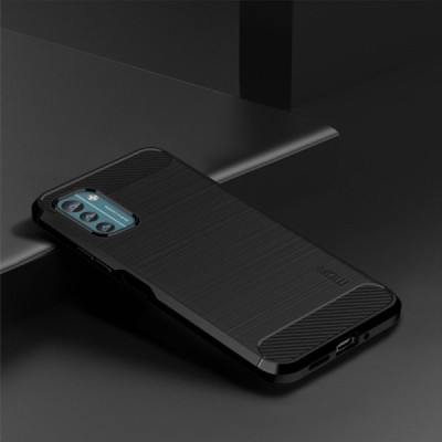 Nokia G21 (G11) „Mofi“ kieto silikono TPU juodas dėklas - nugarėlė | Priedai.lt