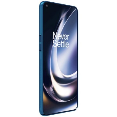 Nillkin Frosted Shield OnePlus 10T mėlynas plastikinis dėklas | Priedai.lt