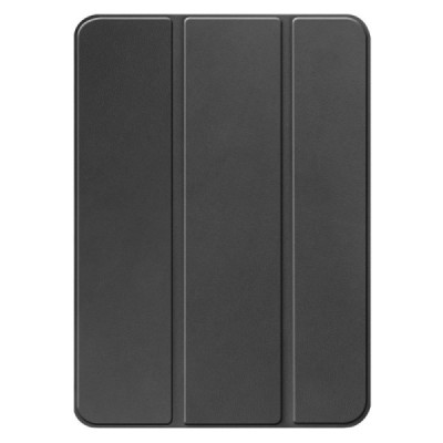 Apple iPad 10.9 (2022) atverčiamas juodas odinis dėklas - knygutė (sulankstomas) | Priedai.lt