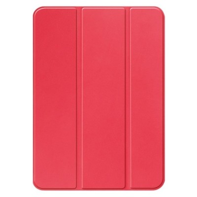Apple iPad 11 2025, iPad 10,9 2022 atverčiamas raudonas odinis dėklas - knygutė (sulankstomas) | Priedai.lt