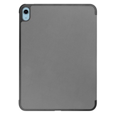 Apple iPad 11 2025, iPad 10,9 2022 atverčiamas pilkas odinis dėklas - knygutė (sulankstomas) | Priedai.lt